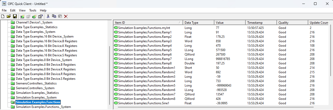 kepware node-red quick client