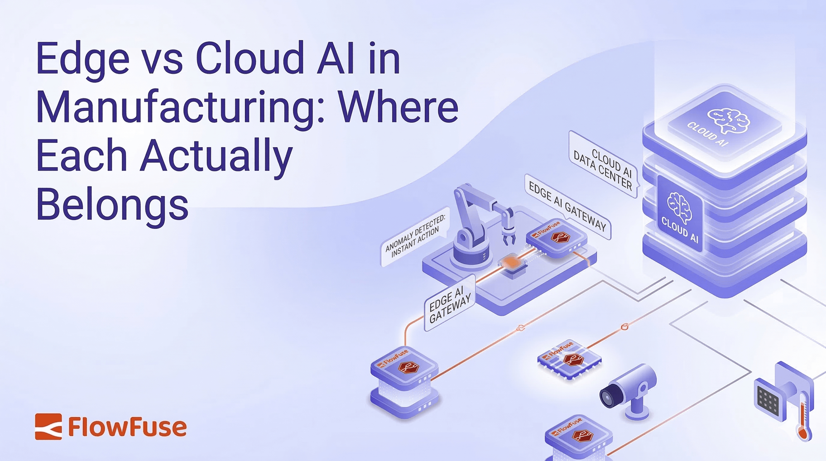 Image representing Edge vs Cloud AI in Manufacturing: Where Each Actually Belongs